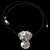 Large with Necklace, Sterling Silver